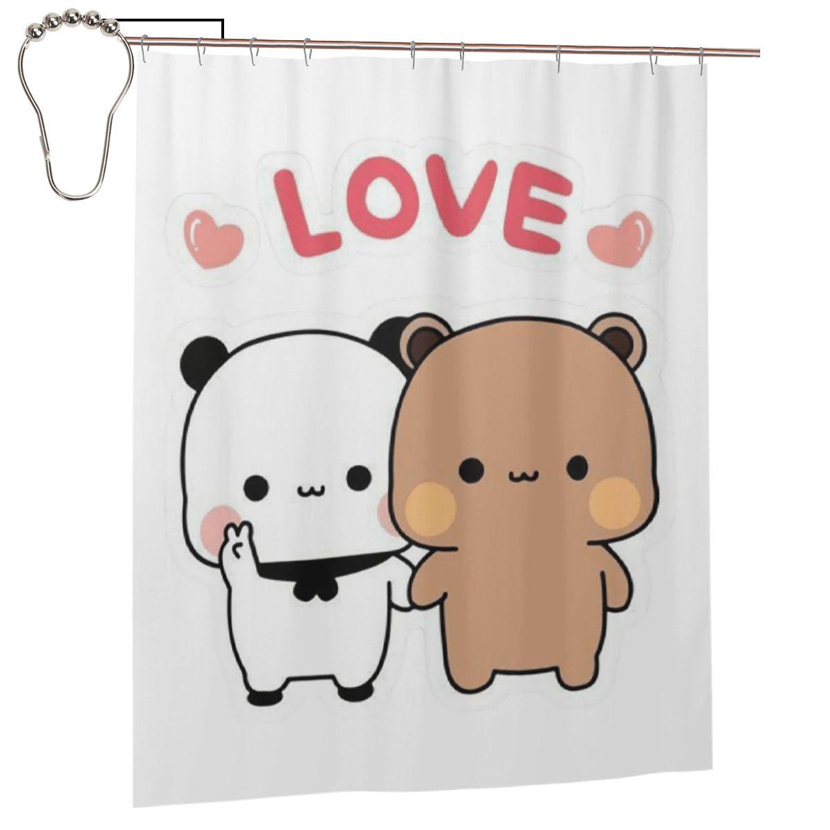 Peach And Goma Bubu Dudu Balloon Shower Curtain Bathroom Polyester Waterproof Bath Curtains With Hooks W60H190(CM)-1 Pcs
Peach And Goma Bubu Dudu Balloon Shower Curtain Bathroom Polyester Waterproof Bath Curtains With Hooks W60H190(CM)-1 Pcs