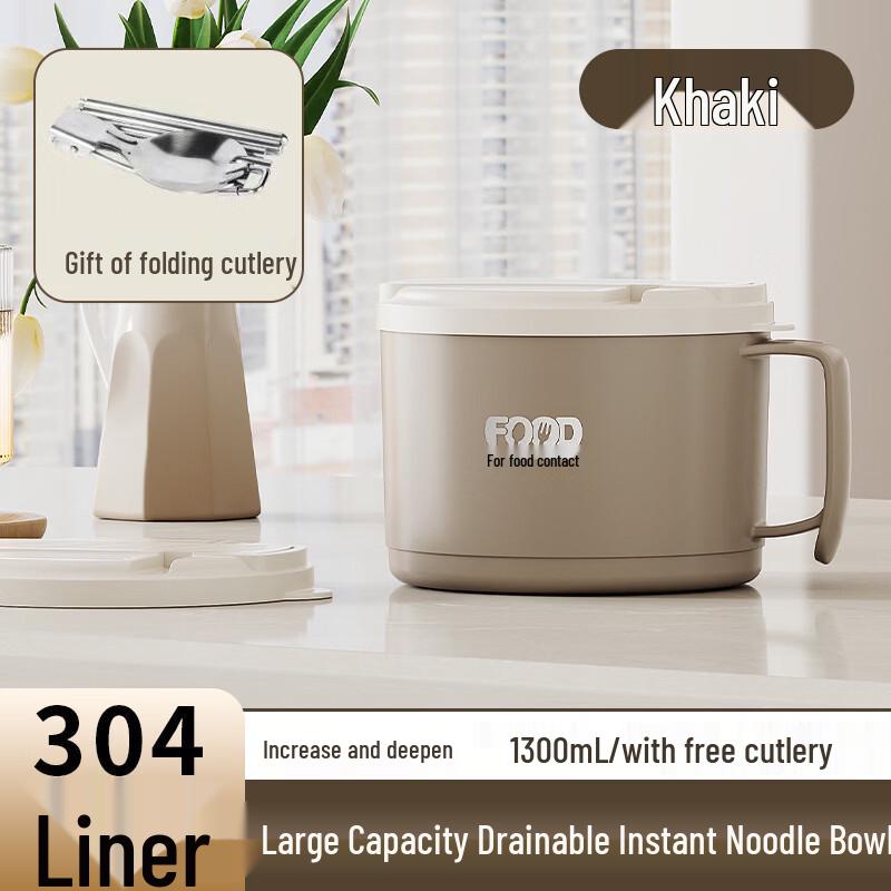 ZhiShi Stainless Steel Noodle Bowl with Lid
ZhiShi Stainless Steel Noodle Bowl with Lid