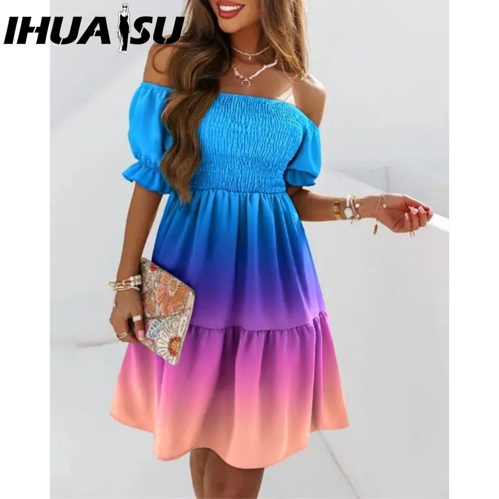 IHUASU Женское летнее модное мини-платье с короткими рукавами и градиентным принтом и оборками XXXL
IHUASU Женское летнее модное мини-платье с короткими рукавами и градиентным принтом и оборками XXXL