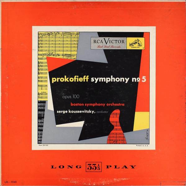 LP Record SERGEI PROKOFIEV - BOSTON SYMPHONY - Symphony No. 5, Opus 100 LM1045 RCA Victor Red 1950 US Classical Used
LP Record SERGEI PROKOFIEV - BOSTON SYMPHONY - Symphony No. 5, Opus 100 LM1045 RCA Victor Red 1950 US Classical Used