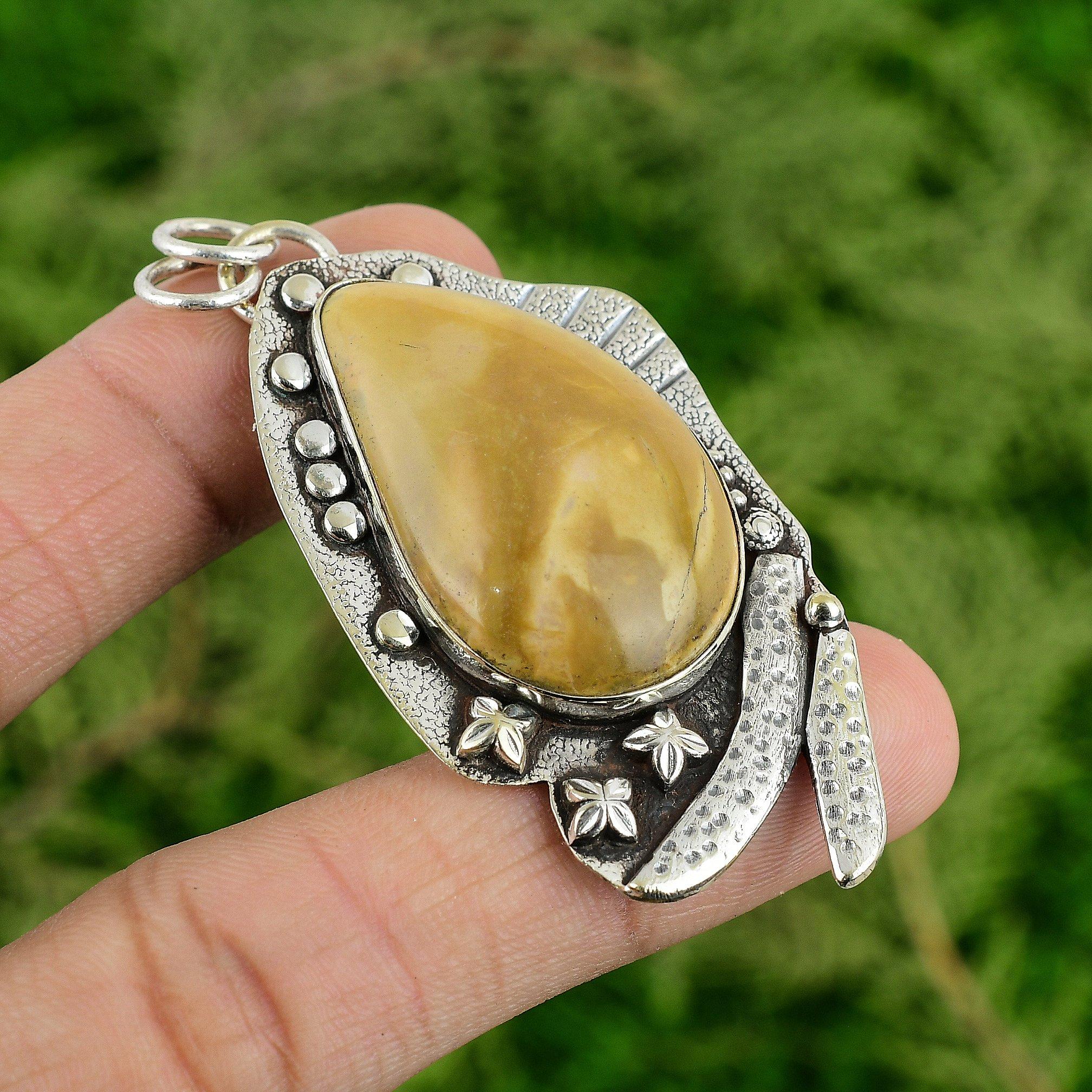 925 Sterling Silver American Picture Jasper Gemstone Bezel Wife Pendant Jewelry
925 Sterling Silver American Picture Jasper Gemstone Bezel Wife Pendant Jewelry