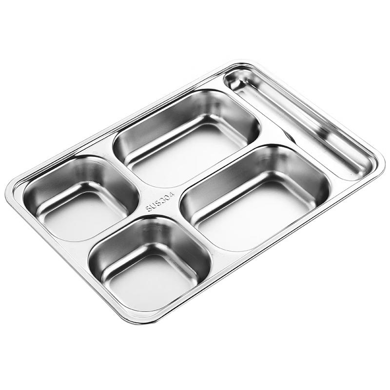 Venus 304 Stainless Steel Rectangular Compartment Food Tray with Lid
Venus 304 Stainless Steel Rectangular Compartment Food Tray with Lid