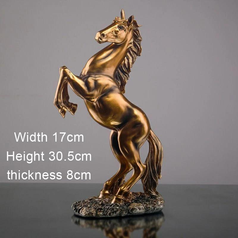 Creative Resin Horse Sculpture Ornament, Gold Arriving at Success, Home Living Room Study Bookcase Office Decoration Crafts, 1Pc
Creative Resin Horse Sculpture Ornament, Gold Arriving at Success, Home Living Room Study Bookcase Office Decoration Crafts, 1Pc