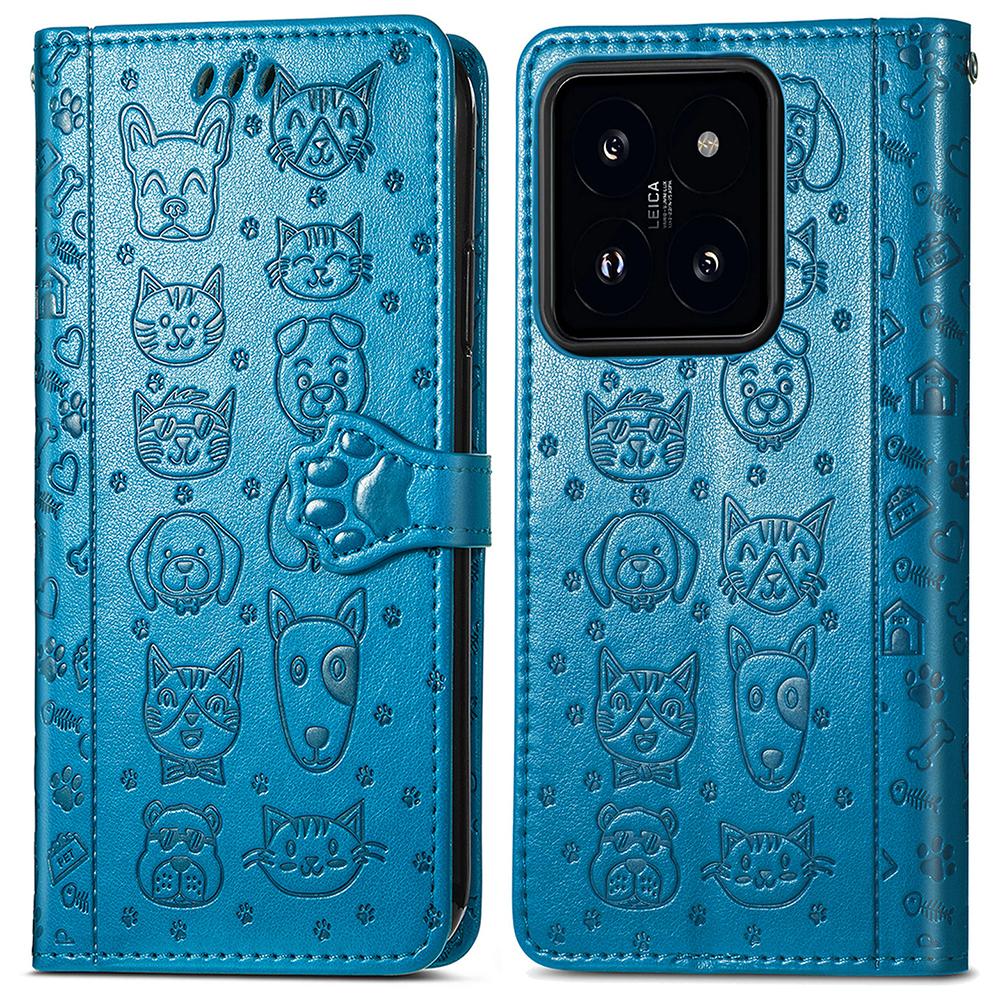 For Xiaomi 14T Leather Wallet Case Flip Phone Cover with Cute Cat Dog Pattern Blue
For Xiaomi 14T Leather Wallet Case Flip Phone Cover with Cute Cat Dog Pattern Blue