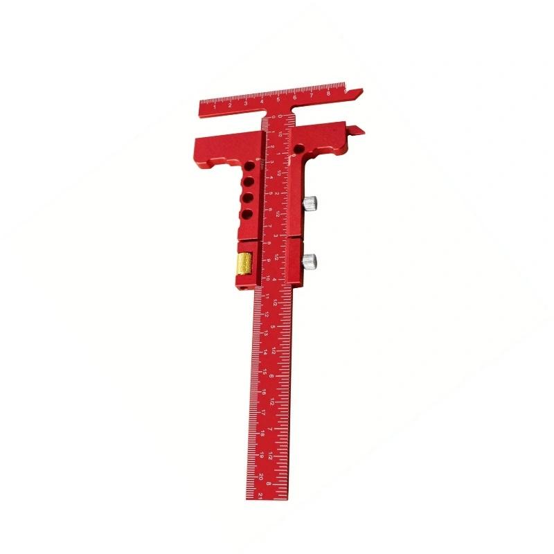 Aluminum alloy-Metric & Inch- Woodworking Scriber Marking Line Ruler - Adjustable T-Square MM & Inch Framing Ruler Depth Gauge 1pc
Aluminum alloy-Metric & Inch- Woodworking Scriber Marking Line Ruler - Adjustable T-Square MM & Inch Framing Ruler Depth Gauge 1pc