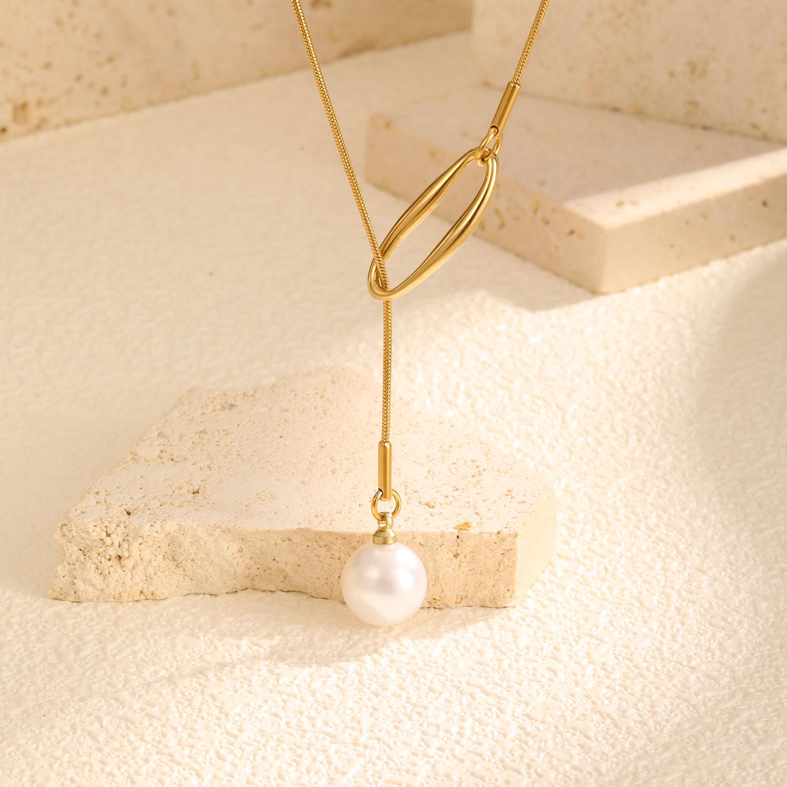Elegant Imitation Pearl Pendant Y-shaped Necklace for Women,Round Snake Chain Hollow Geometric Necklaces,Trend Mother s Day Gift
Elegant Imitation Pearl Pendant Y-shaped Necklace for Women,Round Snake Chain Hollow Geometric Necklaces,Trend Mother s Day Gift
