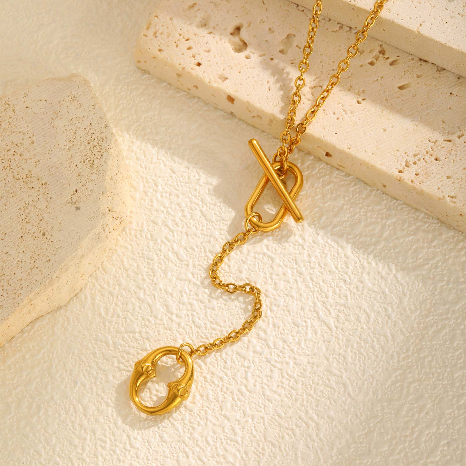 Fashion Rivets and Elliptical Accessories Necklace for Women,Stainless Steel OT Buckle Adjustment Necklaces, Chic Jewelry Gift
Fashion Rivets and Elliptical Accessories Necklace for Women,Stainless Steel OT Buckle Adjustment Necklaces, Chic Jewelry Gift