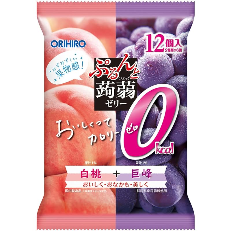 Orihiro Plandue Purunto Konnyaku Jelly Pouch Zero calorie white peach + Kyoho 12 pieces x 6 bags
Orihiro Plandue Purunto Konnyaku Jelly Pouch Zero calorie white peach + Kyoho 12 pieces x 6 bags