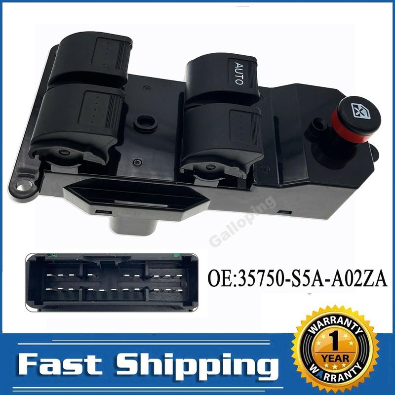 For 2001-2005 Honda Civic CRV Front LH Master Electric Window Switch Control Glass Lifter Button 35750-S5A-A02ZA Car Accessories
For 2001-2005 Honda Civic CRV Front LH Master Electric Window Switch Control Glass Lifter Button 35750-S5A-A02ZA Car Accessories