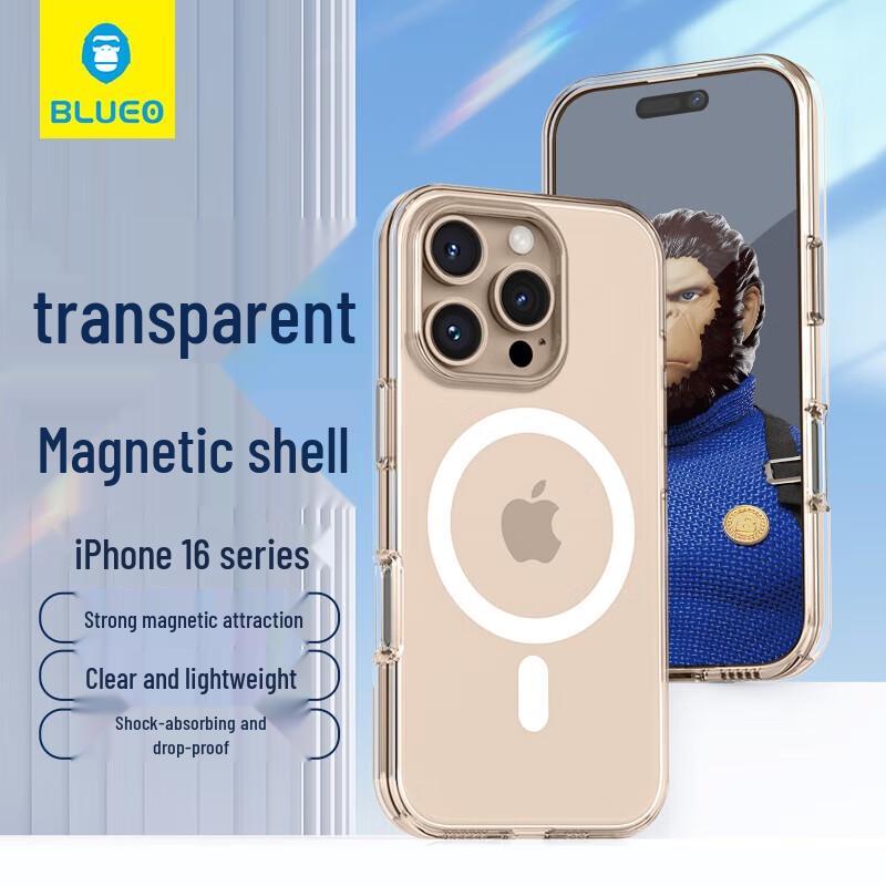 Blue Gorilla Clear Magnetic Case for iPhone 16
Blue Gorilla Clear Magnetic Case for iPhone 16