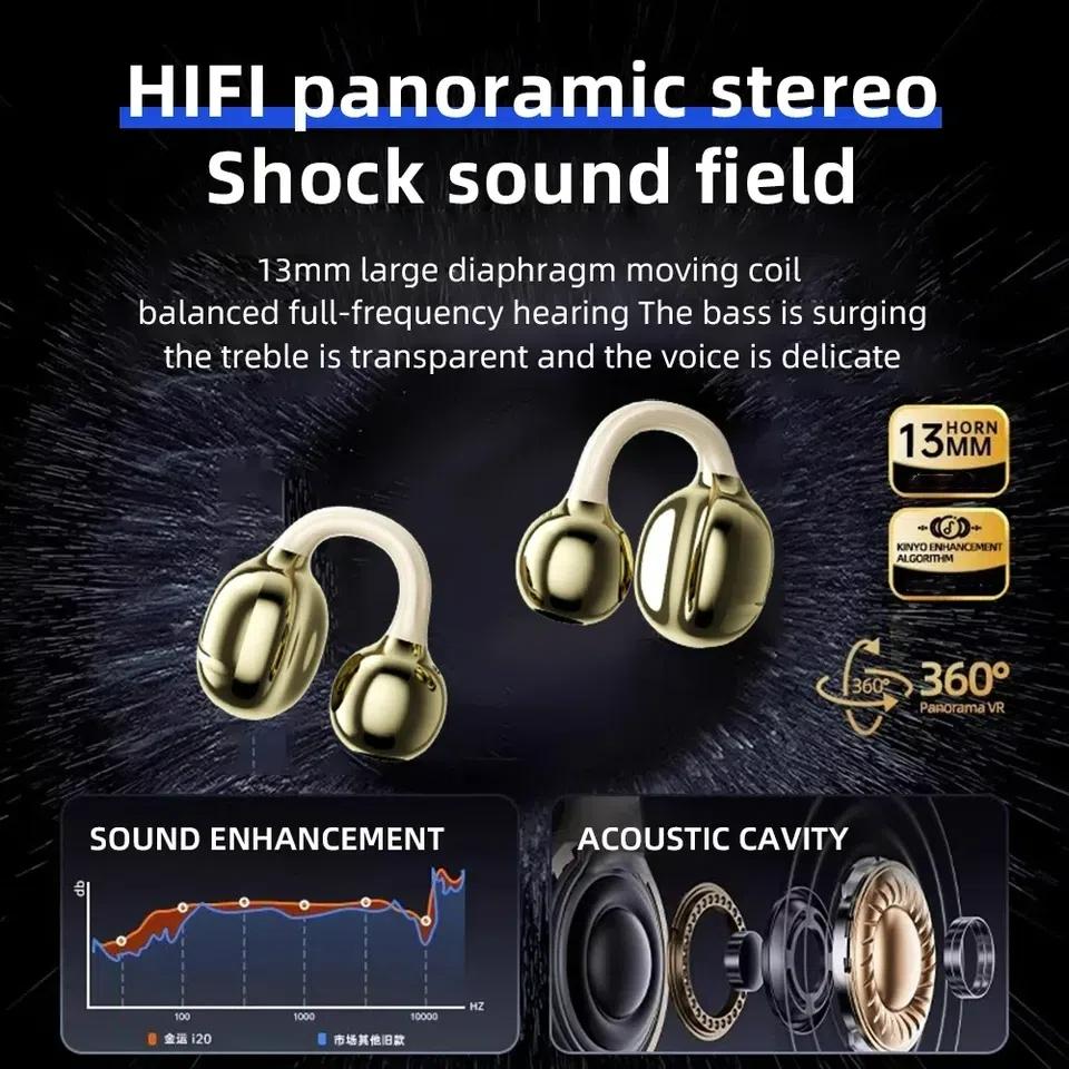 Bluetooth 5.4 Clip On Wireless Earphones with Long Battery Life and High-definition Call Power Display HIFI Stereo Sound Effect Bluetooth Earphones Free Size чорний
Bluetooth 5.4 Clip On Wireless Earphones with Long Battery Life and High-definition Call Power Display HIFI Stereo Sound Effect Bluetooth Earphones Free Size чорний