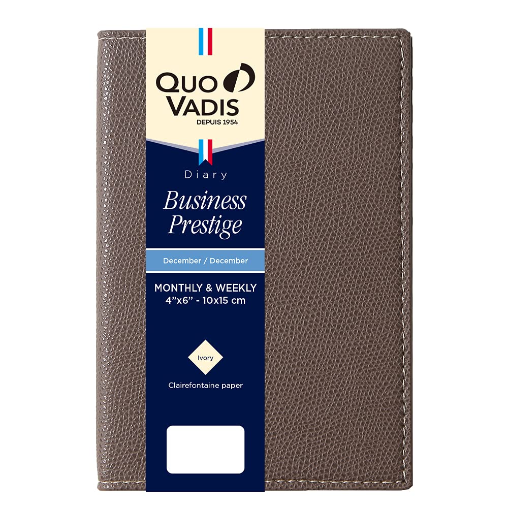 QUOVADIS 2026 Business Prestige/Club Diary (Weekly Vertical, Starts December 2025, A6 Slim 10x15cm) Marron Glace qv28502mr
QUOVADIS 2026 Business Prestige/Club Diary (Weekly Vertical, Starts December 2025, A6 Slim 10x15cm) Marron Glace qv28502mr