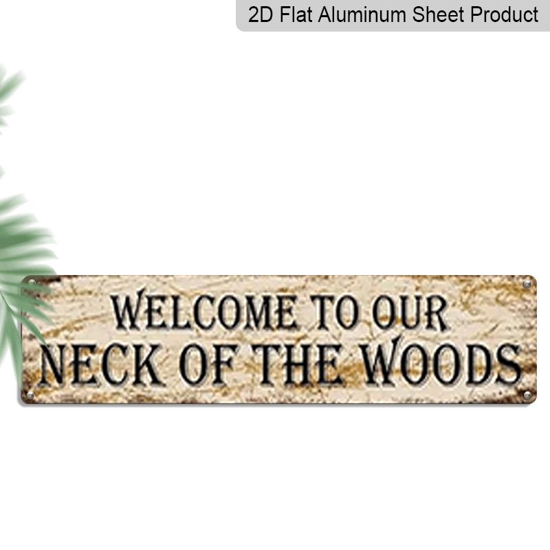 2D Flat, 1pc, 3.94 X 15.74 Inches Aluminum Decorative Sign - Rustic Welcome To Our Neck of The Woods Aluminum Wall Sign |Vintage Farmhouse Decor 40cm x 10cm
2D Flat, 1pc, 3.94 X 15.74 Inches Aluminum Decorative Sign - Rustic Welcome To Our Neck of The Woods Aluminum Wall Sign |Vintage Farmhouse Decor 40cm x 10cm