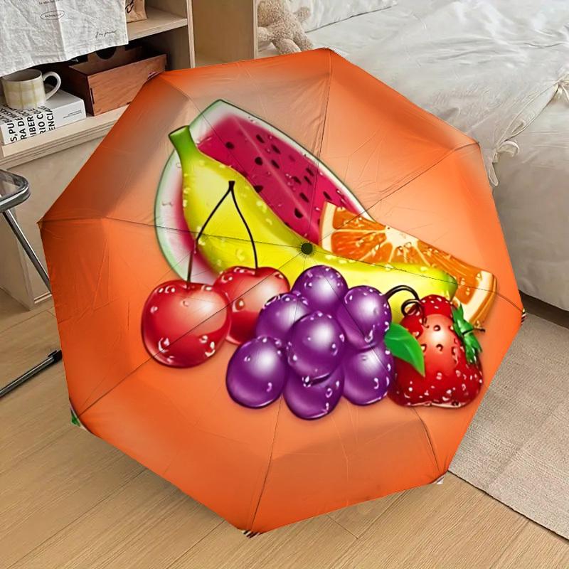 1pc Fruit Platter Fashionable Automatic Opening/Closing Folding Umbrella with 8 Iron Bones, Plastic Handle yy251015027
1pc Fruit Platter Fashionable Automatic Opening/Closing Folding Umbrella with 8 Iron Bones, Plastic Handle yy251015027