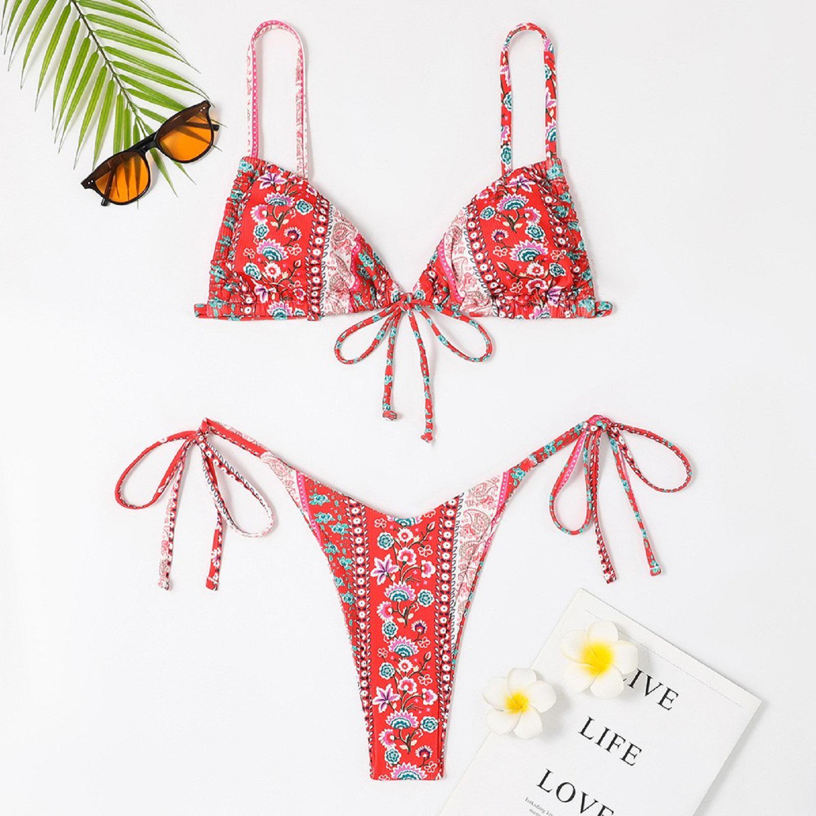 2024 European Floral Bikini Swimwear - New Style Split Design Small світло-зелений колір
2024 European Floral Bikini Swimwear - New Style Split Design Small світло-зелений колір