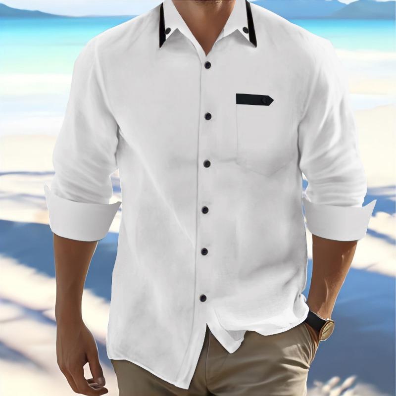 European and American cross-border spring and autumn new men s retro cotton and linen casual loose, long-sleeved shirt S білий
European and American cross-border spring and autumn new men s retro cotton and linen casual loose, long-sleeved shirt S білий