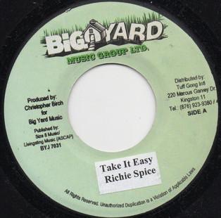 7inch Record RICHIE SPICE / RIK ROK - Take It Easy / Hold Me NONE Big Yard Music Jamaica Reggae, Ska & Dub Used
7inch Record RICHIE SPICE / RIK ROK - Take It Easy / Hold Me NONE Big Yard Music Jamaica Reggae, Ska & Dub Used