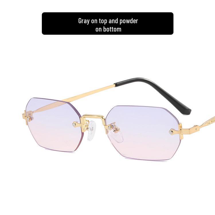2022 Small Frame Rimless Polygon Sunglasses: European & American Street Style, Internet Celebrity Trend As shown
2022 Small Frame Rimless Polygon Sunglasses: European & American Street Style, Internet Celebrity Trend As shown