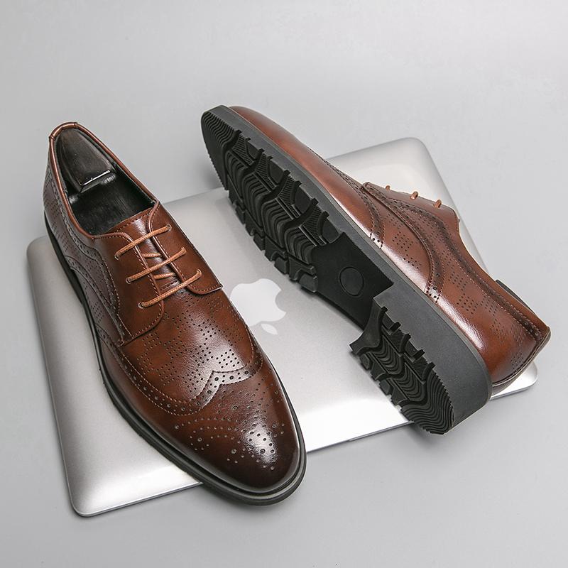 Fashion Summer Retro Men Formal Leather Shoes Black Brown Men Lace-up Business Office Brand Shoes Wedding Banquet Shoes Men Size 38-46 46 коричневый
Fashion Summer Retro Men Formal Leather Shoes Black Brown Men Lace-up Business Office Brand Shoes Wedding Banquet Shoes Men Size 38-46 46 коричневый