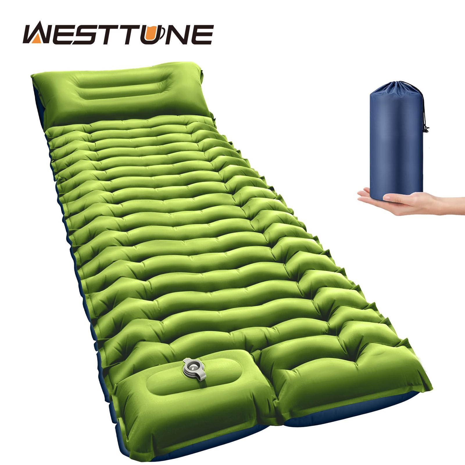 WESTTUNE Inflatable Air Mattress Camping Sleeping Pad Ultralight Camping Mat with Pillow Built-in Foot Pump for Backpacking Hiki United States
WESTTUNE Inflatable Air Mattress Camping Sleeping Pad Ultralight Camping Mat with Pillow Built-in Foot Pump for Backpacking Hiki United States