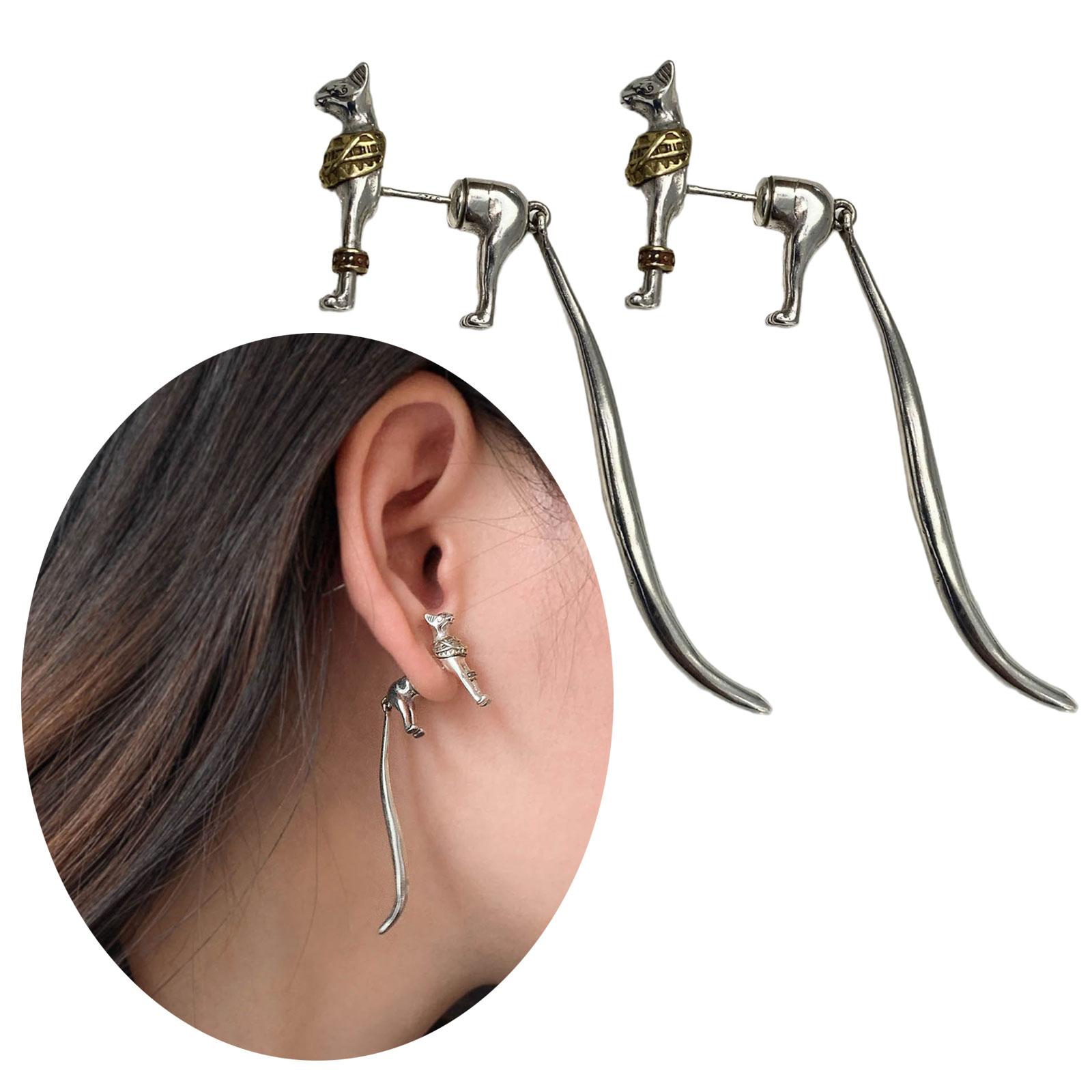 Elegant Studs Earring Ear Studs Ear Pin Egyptian Cat Shape Ear Jewelry Ear Pendant Perfect Gift for Fashionable Lover
Elegant Studs Earring Ear Studs Ear Pin Egyptian Cat Shape Ear Jewelry Ear Pendant Perfect Gift for Fashionable Lover
