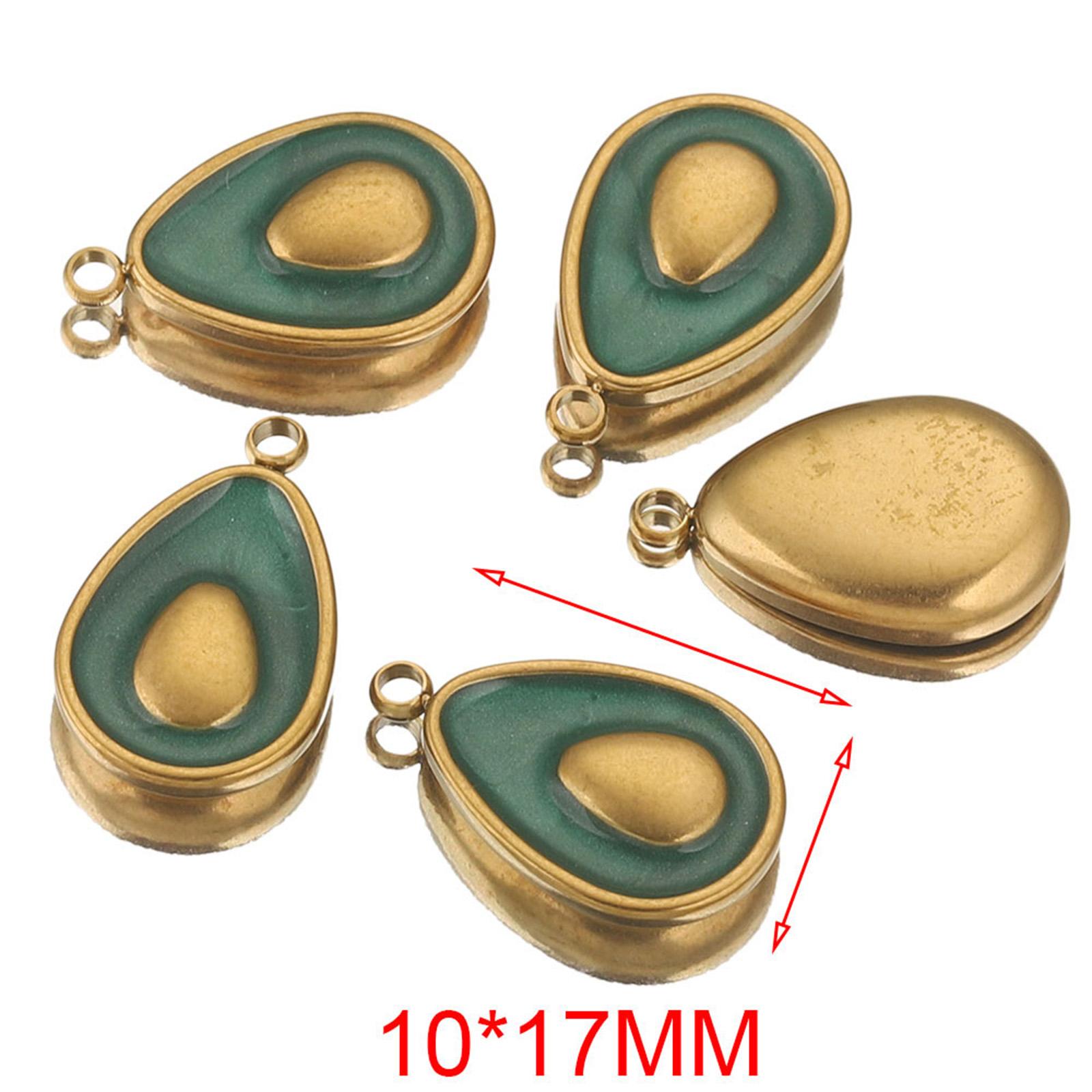 304 Stainless Steel Charms 18K Gold Color Avocado Fruit Enamel Pendants for DIY Necklace Jewelry Making 10mm x 17mm ,1 Piece зелёный
304 Stainless Steel Charms 18K Gold Color Avocado Fruit Enamel Pendants for DIY Necklace Jewelry Making 10mm x 17mm ,1 Piece зелёный
