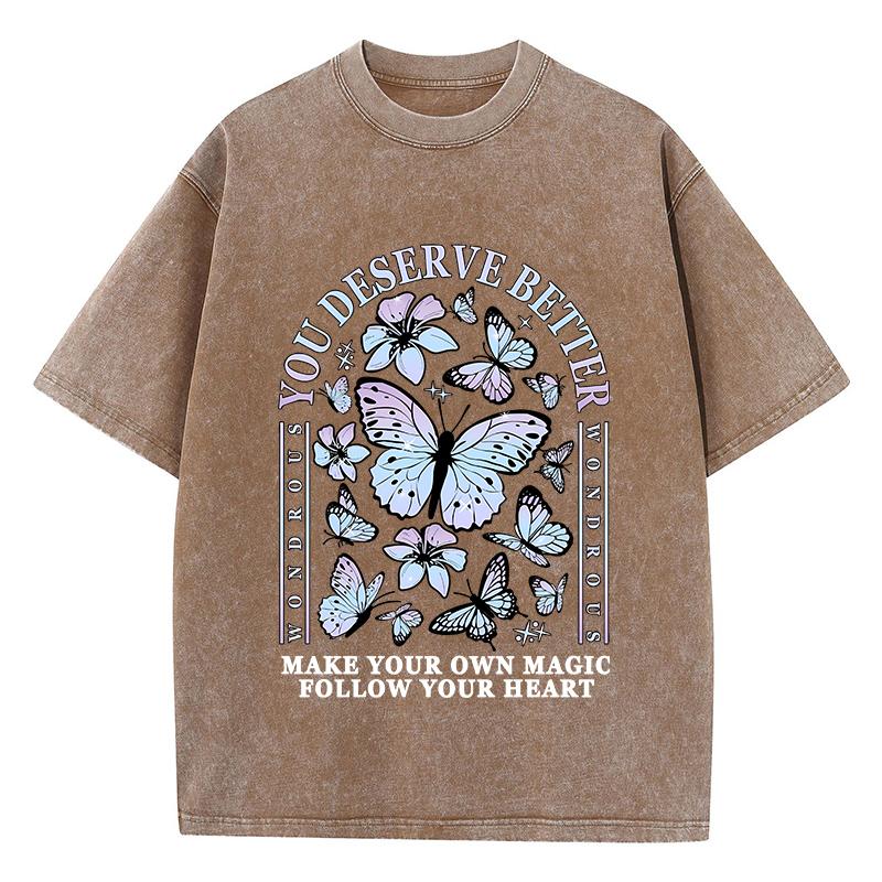 Женские выстиранные футболки Вы заслуживаете лучшего Красивые топы с принтом бабочки Хлопковые футболки оверсайз с круглым вырезом Уличная одежда 3XL
Женские выстиранные футболки Вы заслуживаете лучшего Красивые топы с принтом бабочки Хлопковые футболки оверсайз с круглым вырезом Уличная одежда 3XL