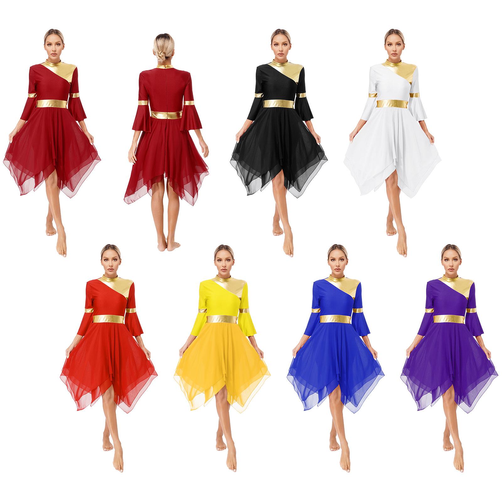 Women Girls 3/4 Flared Sleeve Metallic Praise Dancewear Church Worship Liturgical Dancewear Tunic Asymmetrical Hem Lyrical Dance Dress Overlay S бордовий
Women Girls 3/4 Flared Sleeve Metallic Praise Dancewear Church Worship Liturgical Dancewear Tunic Asymmetrical Hem Lyrical Dance Dress Overlay S бордовий