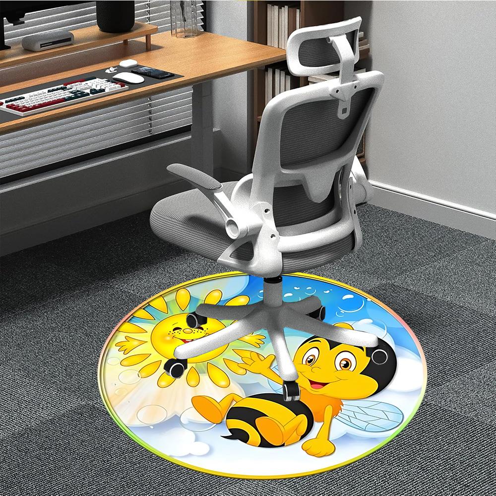 1pc Happy Bee Chair Carpet for Office, Round Polyester Mat, Indoor Decor for Office, Easycare Fabric, Washable Non-slip Area Carpet 80cm
1pc Happy Bee Chair Carpet for Office, Round Polyester Mat, Indoor Decor for Office, Easycare Fabric, Washable Non-slip Area Carpet 80cm