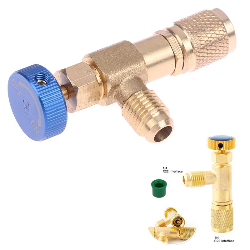 Air Conditioning Refrigerant Safety Valve R410A R22 1/4 Copper Adapter Tools
Air Conditioning Refrigerant Safety Valve R410A R22 1/4 Copper Adapter Tools