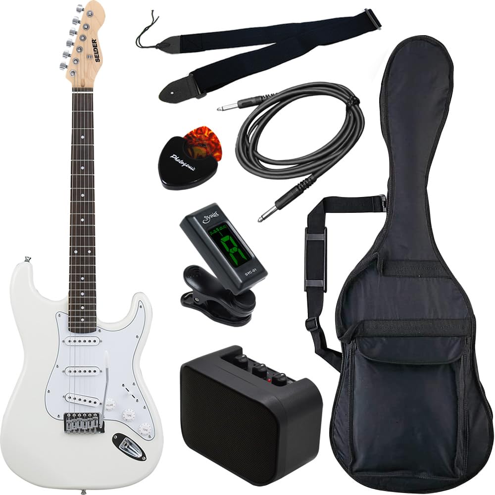 Электрогитара SELDER Stratocaster Type Sakura Musical Instruments Original Beginner Basic Set ST-16/WH
Электрогитара SELDER Stratocaster Type Sakura Musical Instruments Original Beginner Basic Set ST-16/WH