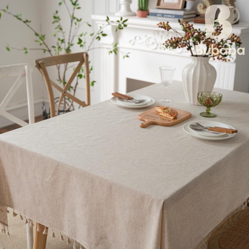 Bu Papa Nordic Linen Tassel Tablecloth, Washable Polyester, Square for Dining or Coffee Table. 60x60 (80g)
Bu Papa Nordic Linen Tassel Tablecloth, Washable Polyester, Square for Dining or Coffee Table. 60x60 (80g)