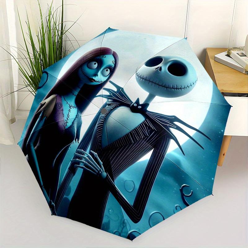 Nightmare Before Christmas Sally and Jack Skellington Themed Automatic Opening and Closing Folding Umbrella, Reinforced 8 Ribs, Compact Trav
Nightmare Before Christmas Sally and Jack Skellington Themed Automatic Opening and Closing Folding Umbrella, Reinforced 8 Ribs, Compact Trav