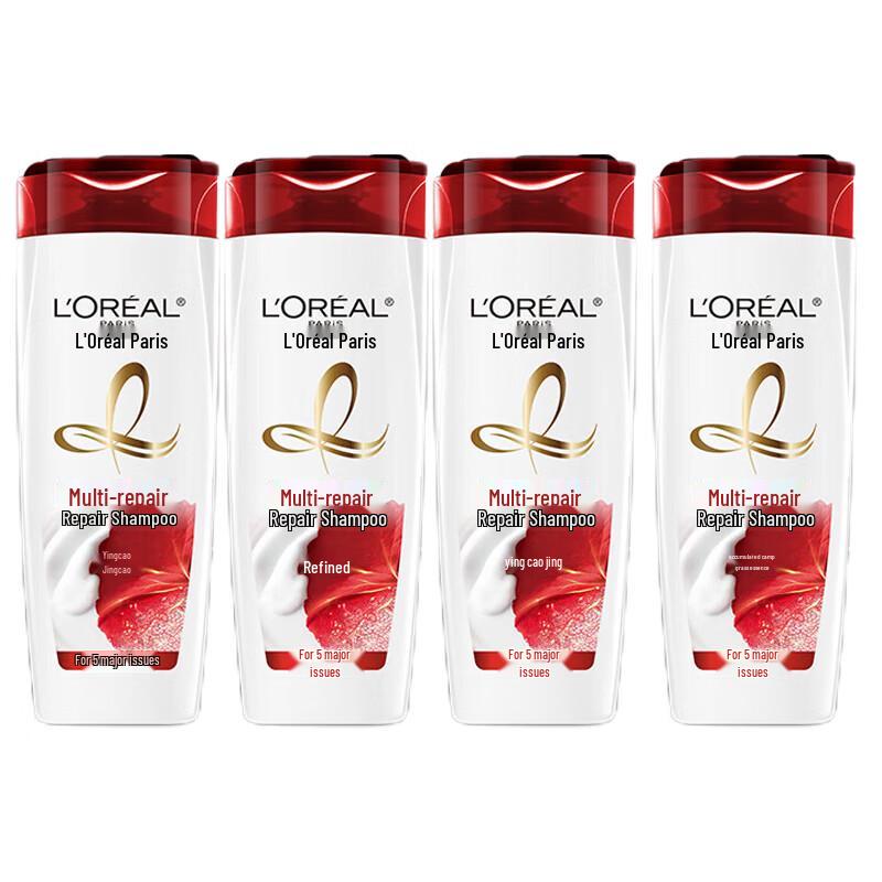 L Oreal Multi-Effect Repair Shampoo 4x400ml Bundle
L Oreal Multi-Effect Repair Shampoo 4x400ml Bundle