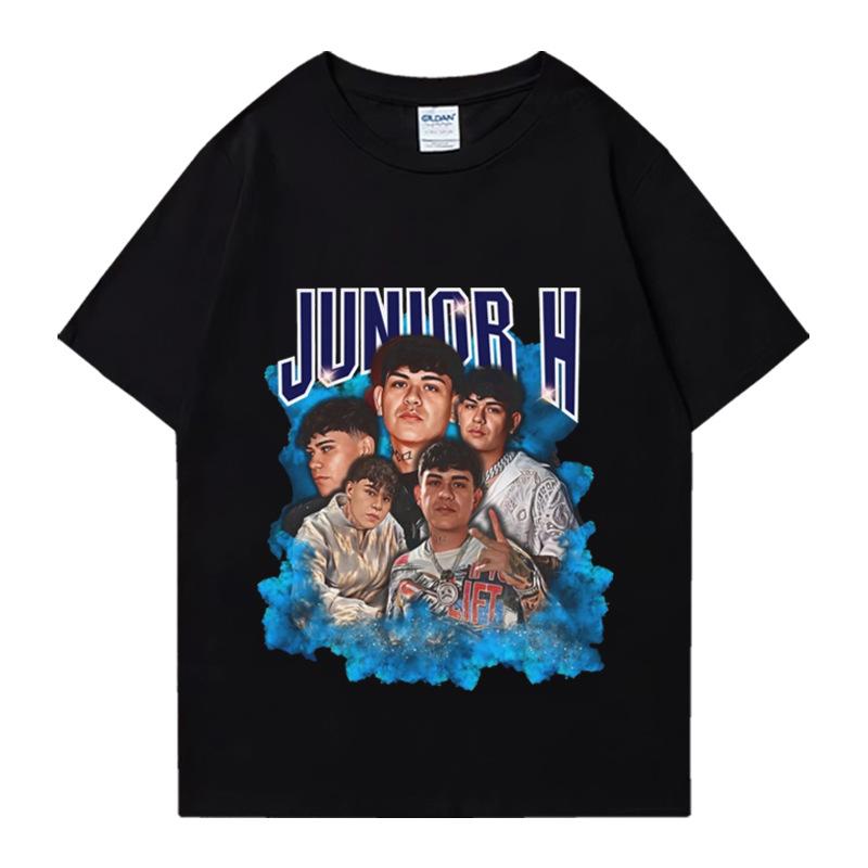 Camiseta retro con estampado de Junior H music patrón camiseta de Unisexga corta súper grande para mujeres S
Camiseta retro con estampado de Junior H music patrón camiseta de Unisexga corta súper grande para mujeres S