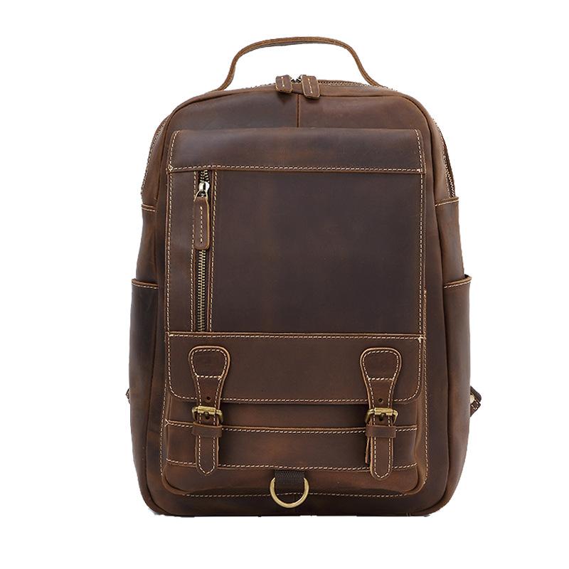 New Crazy Horse Leather Backpack Head Layer Leather Computer Bag Genuine Leather Outdoor Travel Bag Business Men s Bag
New Crazy Horse Leather Backpack Head Layer Leather Computer Bag Genuine Leather Outdoor Travel Bag Business Men s Bag