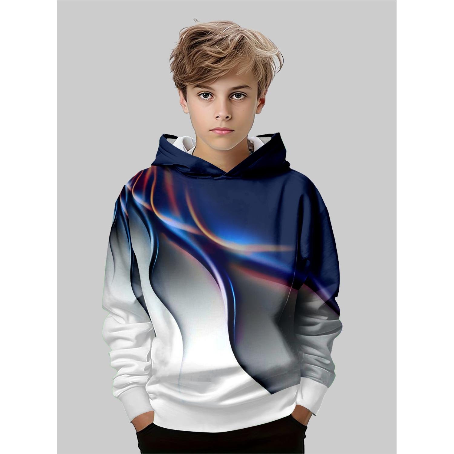 Детская одежда, толстовки для мальчиков, повседневные модные топы с длинным рукавом и 3D-принтом, весна-осень 13-14Y
Детская одежда, толстовки для мальчиков, повседневные модные топы с длинным рукавом и 3D-принтом, весна-осень 13-14Y