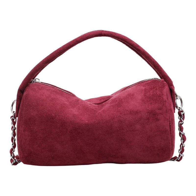 Elegant Suede Top Handle Handbag Fashion Chain Strap Crossbody Bag for Women червоний
Elegant Suede Top Handle Handbag Fashion Chain Strap Crossbody Bag for Women червоний