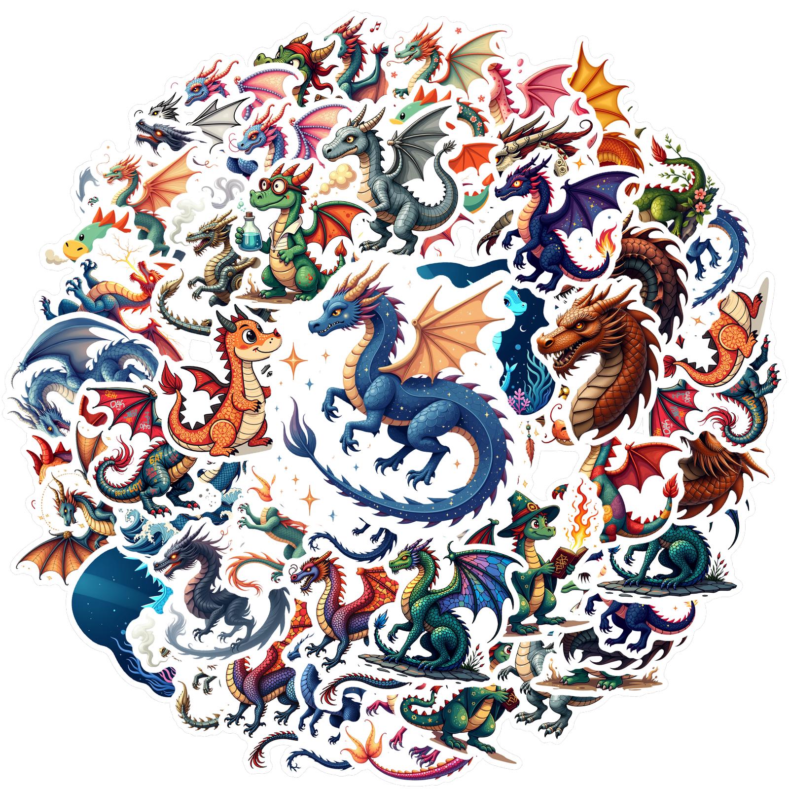 35pcs Fantasy Dragon Stickers Waterproof Graffiti Decals Stationery Reward Sticker Diy Water Bottle Laptop Phone Cases
35pcs Fantasy Dragon Stickers Waterproof Graffiti Decals Stationery Reward Sticker Diy Water Bottle Laptop Phone Cases