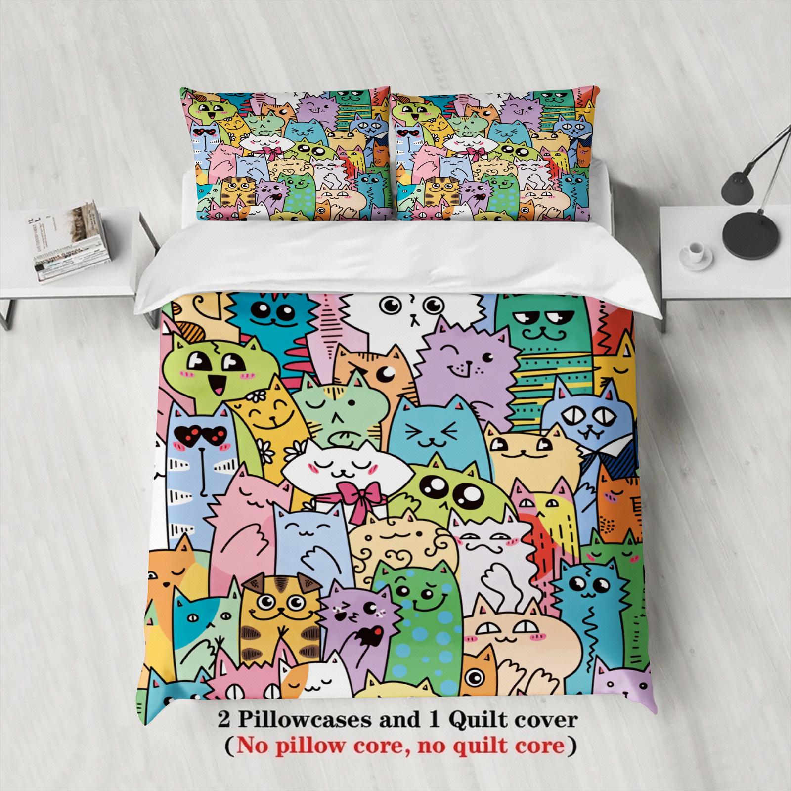 Cartoon Animals Duvet Cover Set (No Filling) 3D Print Soft Bedding Set Single Twin Full Size For Kids Birthday Gift Home Decor 135x200cm
Cartoon Animals Duvet Cover Set (No Filling) 3D Print Soft Bedding Set Single Twin Full Size For Kids Birthday Gift Home Decor 135x200cm