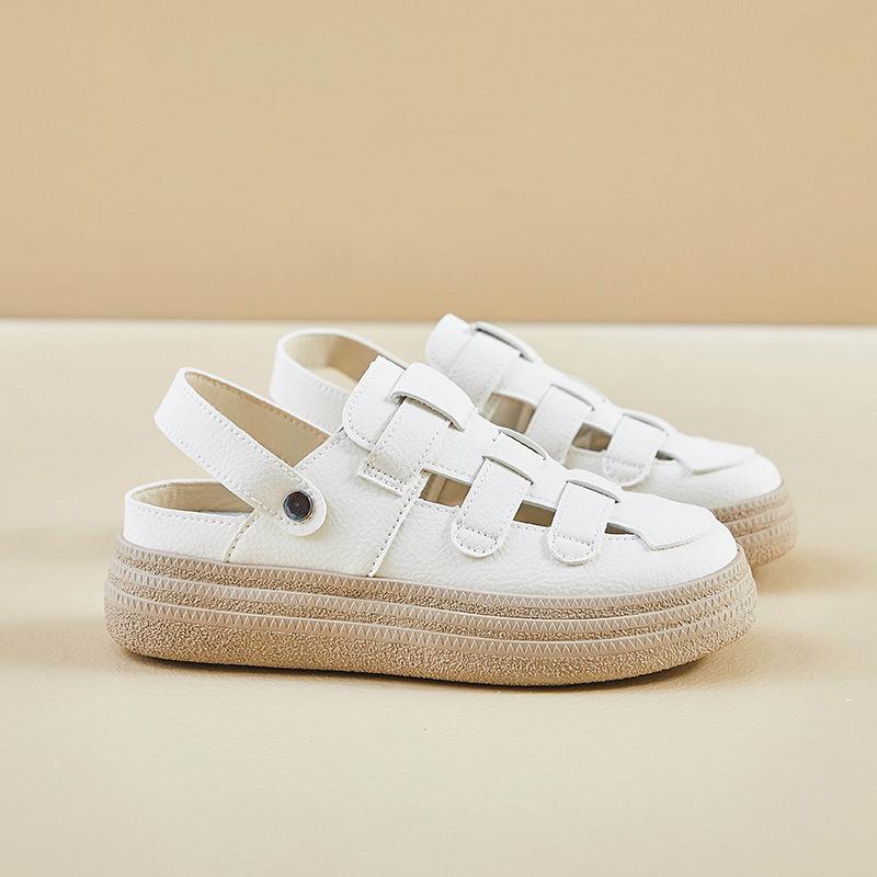 Женские римские сандалии на толстой подошве, летние новые закрытые тапочки с двумя петлями, плетеные полые туфли в форме кувшина 40 бежевый
Женские римские сандалии на толстой подошве, летние новые закрытые тапочки с двумя петлями, плетеные полые туфли в форме кувшина 40 бежевый