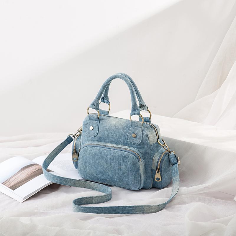 Annmouler Designer Women Crossbody Bag Quality Denim Shoulder Bag Multi-pockets Small Handbag Adjustable Female Tote Purses светло-синий
Annmouler Designer Women Crossbody Bag Quality Denim Shoulder Bag Multi-pockets Small Handbag Adjustable Female Tote Purses светло-синий