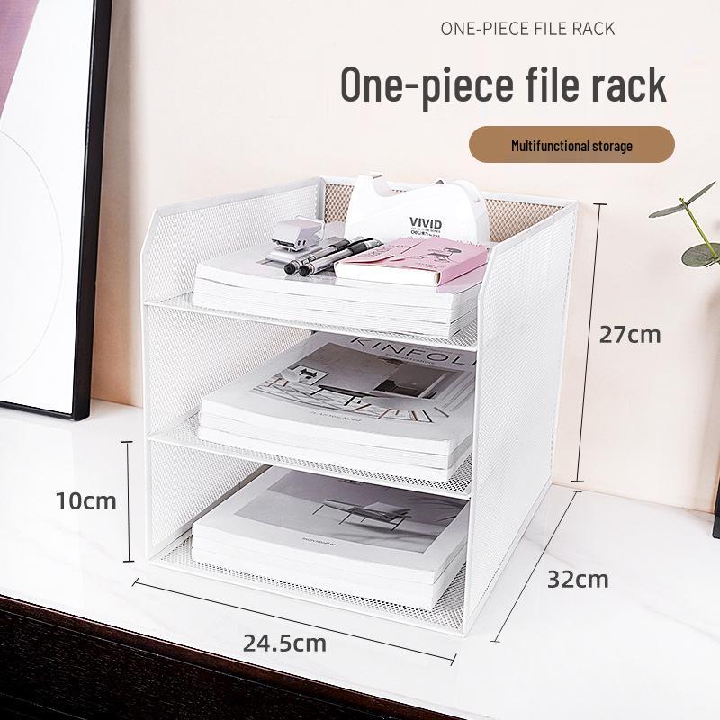 Integrated Metal Mesh A4 File Organizer and Storage Rack
Integrated Metal Mesh A4 File Organizer and Storage Rack