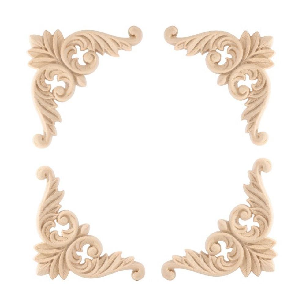 Cabinet Decoration Home Decor Wooden Decoration Corner Applique Furniture Applique Wooden Applique 8x8cm-4pcs
Cabinet Decoration Home Decor Wooden Decoration Corner Applique Furniture Applique Wooden Applique 8x8cm-4pcs