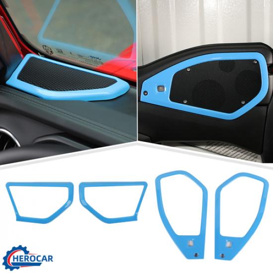 4pcs Speaker Horn Frame Cover Trim Kit for Jeep Wrangler JL JT 2024-25 Baby Blue
4pcs Speaker Horn Frame Cover Trim Kit for Jeep Wrangler JL JT 2024-25 Baby Blue