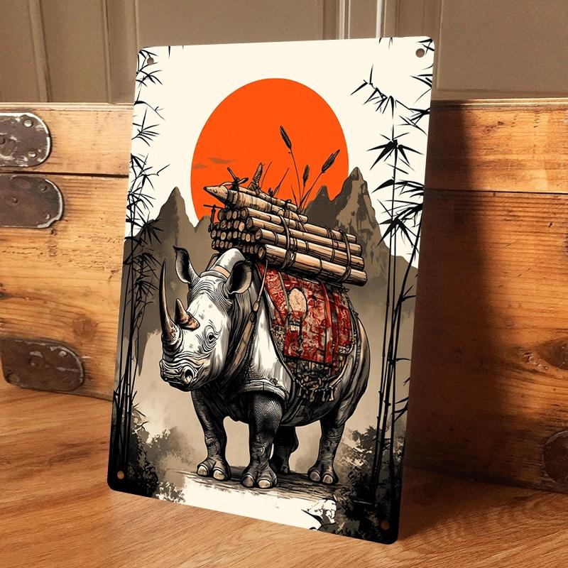 1 piece: Chinese retro style rhinoceros carrying bamboo tin plaque, living room/entrance hall decoration, oriental Zen landscape (as the picture,20x30cm)
1 piece: Chinese retro style rhinoceros carrying bamboo tin plaque, living room/entrance hall decoration, oriental Zen landscape (as the picture,20x30cm)
