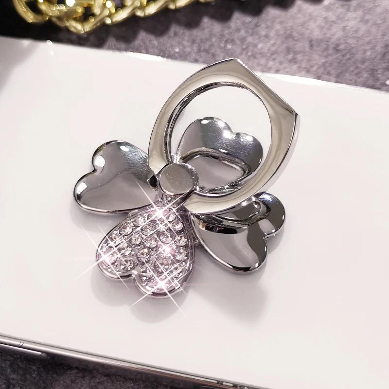 Four Leaf Clover Phone Finger Ring Holder For iPhone Redmi Samsung Crystal Metal Grip Rotation Cellphone Stand Mount Bracket
Four Leaf Clover Phone Finger Ring Holder For iPhone Redmi Samsung Crystal Metal Grip Rotation Cellphone Stand Mount Bracket
