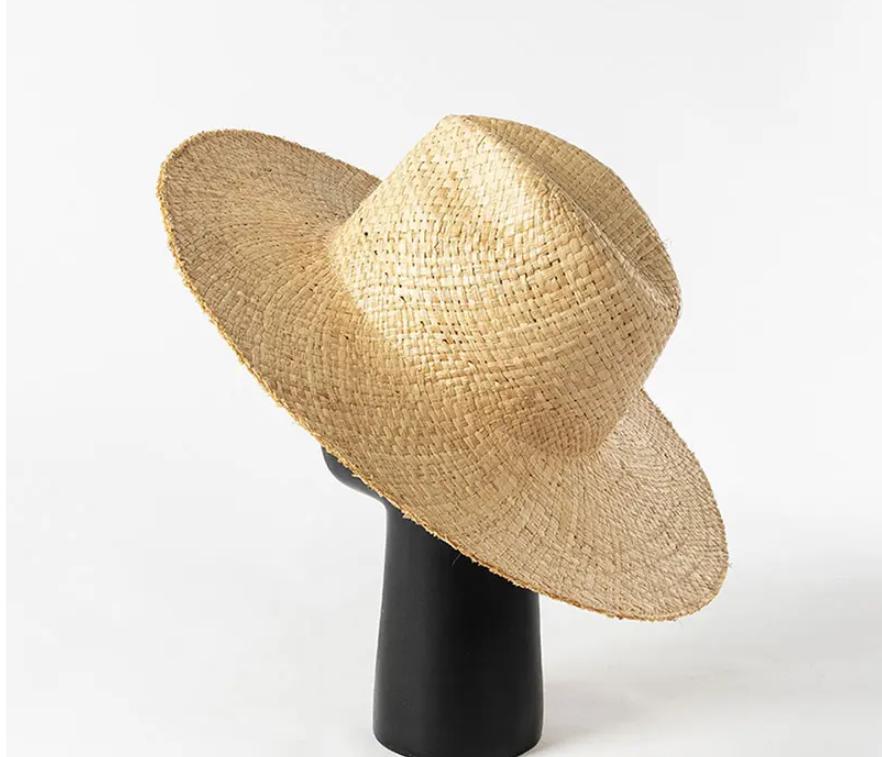 2023 New Raffia Jazz Straw Hats For Women Men Luxury Handmade Wide Hat Panama Beach Vintage Summer Sun Hats Designer Hats 54-57cm
2023 New Raffia Jazz Straw Hats For Women Men Luxury Handmade Wide Hat Panama Beach Vintage Summer Sun Hats Designer Hats 54-57cm