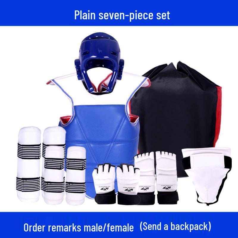 Универсальный комплект защитной экипировки для тхэквондо - Длинный и утолщенный, 4-8 шт., для соревнований и тренировок XL (160-170 cm) Male
Универсальный комплект защитной экипировки для тхэквондо - Длинный и утолщенный, 4-8 шт., для соревнований и тренировок XL (160-170 cm) Male