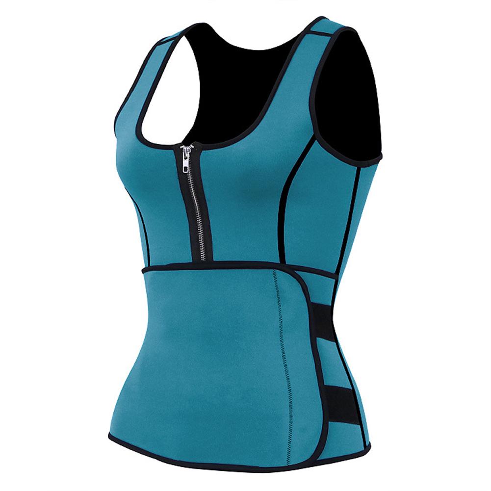 Female Zipper-Style Adjustable Neoprene Corset Sweat Absorbing Vest for Yoga Gym Running Fitness Weight Loss Blue-green XXXL#1
Female Zipper-Style Adjustable Neoprene Corset Sweat Absorbing Vest for Yoga Gym Running Fitness Weight Loss Blue-green XXXL#1